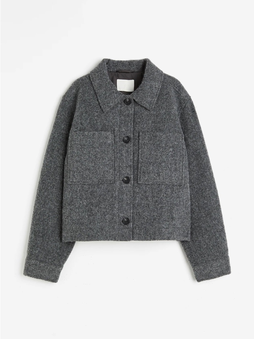 H&M Gray Women's Button Front Jacket shacket